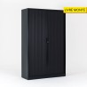 Armoire à rideaux H.195 cm FLAPH195 x L120 x P46 cm  le coloris ::anthrac