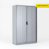 Armoire à rideaux H.180 cm FLAP le coloris ::aluminium  le type de votre produit ::Monobloc