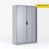 Armoire à rideaux H.180 cm FLAP le coloris ::aluminium  le type de votre produit ::Monobloc