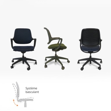 Fauteuil de bureau HARPO en maille 3D