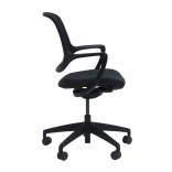 Fauteuil de bureau HARPO noir - côté