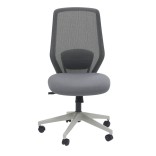 Fauteuil de bureau RINA gris clair face