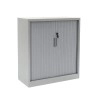 Armoire à volet roulant métallique, hauteur 100 cm, aluminium, vue fermée