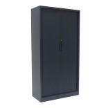 Armoire métallique à enroulement, 180 cm de hauteur, anthracite, fermée