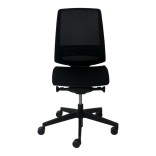 Fauteuil de bureau LightUp 250 - vue sur l'assise avec accoudoirs