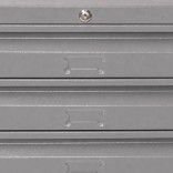 Meuble à plans 6 tiroirs gris clair - vue sur les tiroirs de face