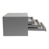 Meuble pour plans A1 5 tiroirs gris clair - vue de profil tiroirs ouverts