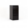 Meuble 3 tiroirs pour dossiers suspendus, coloris noir