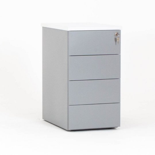 Caisson hauteur bureau CUB en métal , 4 tiroirs Caisson hauteur bureau CUB en métal , 4 tiroirs