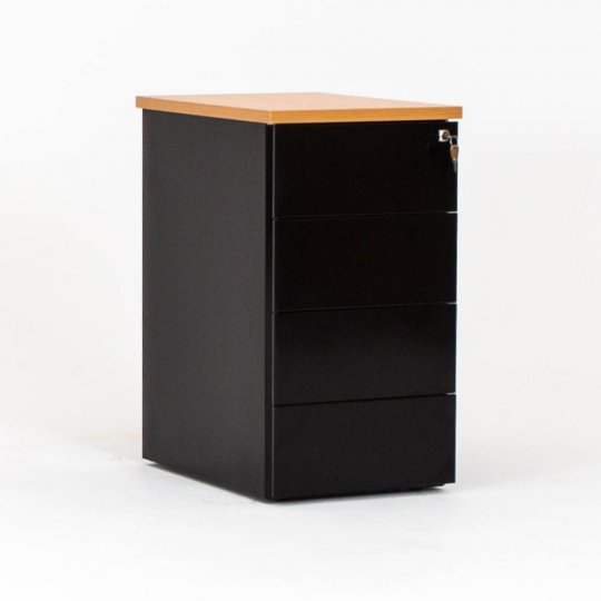 Caisson hauteur bureau CUB en métal , 4 tiroirs Caisson hauteur bureau CUB en métal , 4 tiroirs
