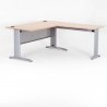 Bureau d'angle QUADRA avec retour accroché