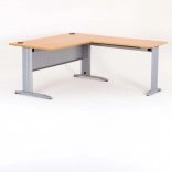 Bureau d'angle QUADRA avec retour accroché