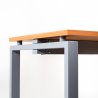 Bureau droit OPTIMUM avec caisson HB bois