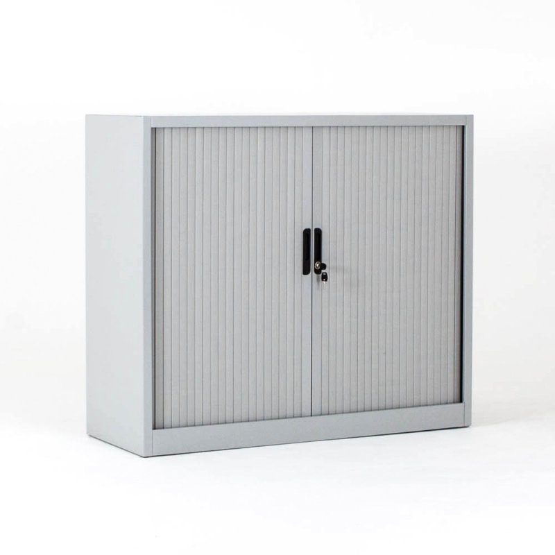 Armoire basse à rideaux FLAP, mobilier de bureau BDMobilier