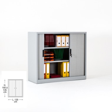 Armoire basse à rideaux FLAP