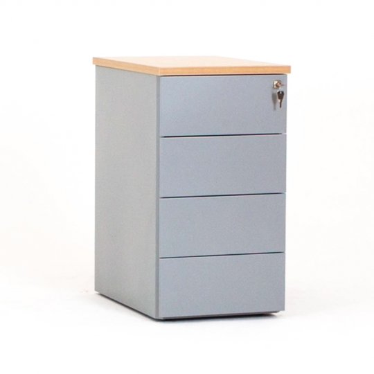 Caisson hauteur bureau CUB métal 4 tiroirs Caisson hauteur bureau CUB métal 4 tiroirs