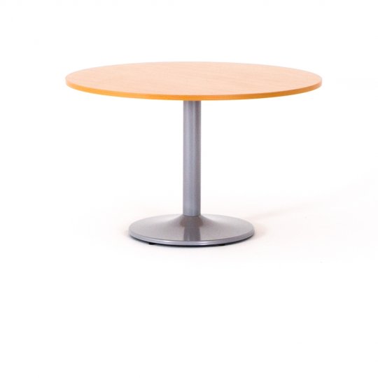 Table de réunion ronde ZETA, plateau hêtre piétement aluminium Table de réunion ronde ZETA, plateau hêtre piétement aluminium