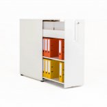 Armoire-tour de bureau en bois