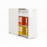 Armoire-tour de bureau en bois Blanc H.109 cm Ylo