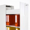 Armoire-tour de bureau en bois