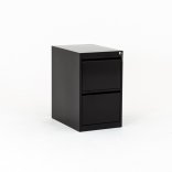 Meuble 2 tiroirs pour dossiers suspendus  ROLEUR, coloris noir