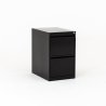 Meuble 2 tiroirs pour dossiers suspendus  ROLEUR, coloris noir