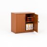 Armoire de bureau portes battantes en bois
