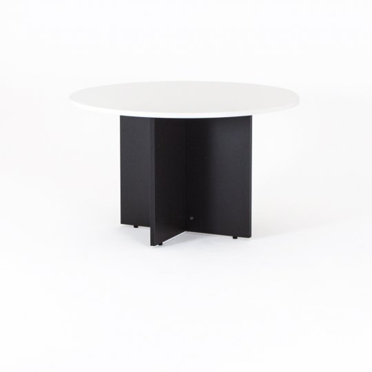 Table de réunion ronde Artéo, plateau blanc Table de réunion ronde Artéo, plateau blanc