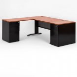 Bureau d'angle QUADRA 2 caissons HB caisson porteur métal
