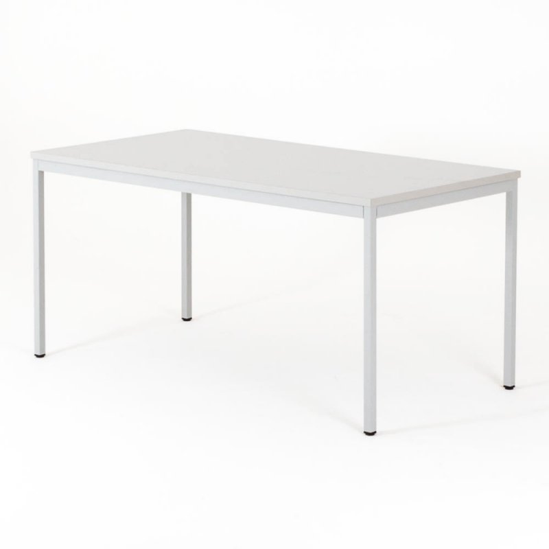 Table polyvalente rectangulaire ZIK, plateau gris piétement gris