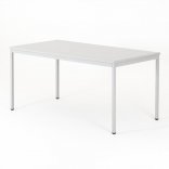Table polyvalente rectangulaire ZIK, plateau gris piétement gris