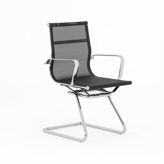 Chaise luge REZ noir vue oblique Chaise luge REZ noir vue oblique