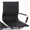 Banc d'accueil KIWO - Dossier et assise en simili 100% polyuréthane vue assise complète