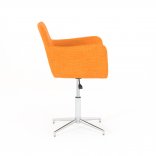 Fauteuil d'accueil AERO orange vue de côté