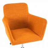 Fauteuil d'accueil AERO orange vue zoom
