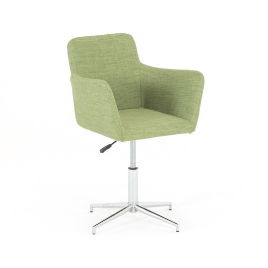 Fauteuil d'accueil AERO vert vue oblique Fauteuil d'accueil AERO vert vue oblique