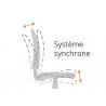 Fauteuil de bureau professionnel ZOCH à système synchrone