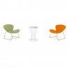 Table basse TOURBI design avec fauteuils d'accueil POP