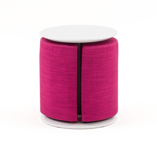 Table basse DUO avec pouf intégré Table basse DUO avec pouf intégré