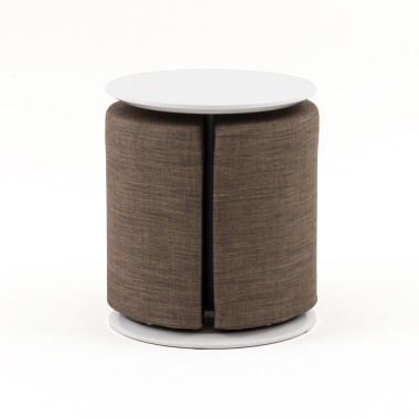 Table basse DUO avec pouf intégré