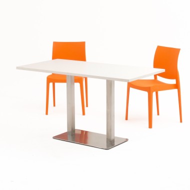 Table de pause KAF rectangulaire 138x68 cm avec 2 chaises IPSY