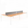 Bureau bench OPTIMUM 4 personnes avec obturateurs