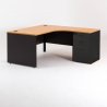 Bureau compact MADERA avec 1 caisson HB gauche P.60 cm