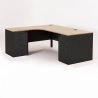 Bureau compact MADERA avec 2 caissons P.60/80 cm