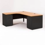 Bureau compact MADERA avec 2 caissons P.60/80 cm