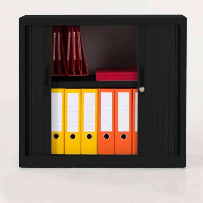 Armoire basse à rideaux FLAP