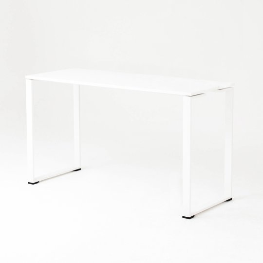 Table haute BIZ, plateau blanc, piétement blanc Table haute BIZ, plateau blanc, piétement blanc