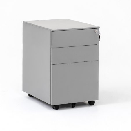 Caisson de bureau CUB métal, 2 tiroirs, 1 pour dossiers suspendus