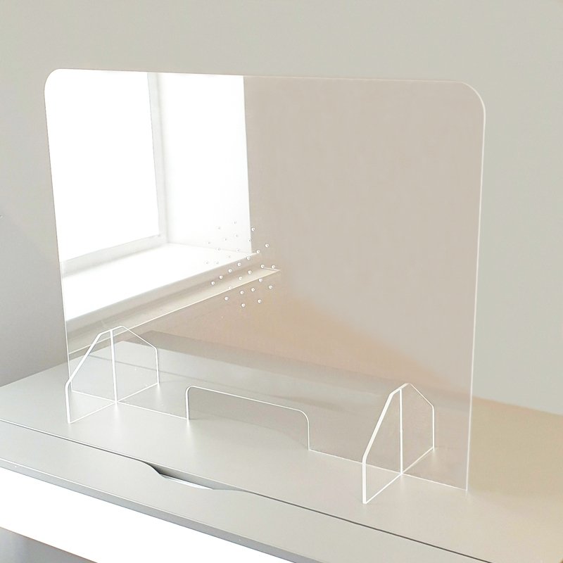 COVID-19 : PROTECTION PLEXIGLASS TRANSPARENT POUR COMPTOIR & BUREAU