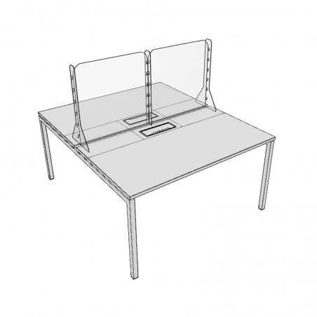 Panneau en plexiglas BARIO pour bureaux bench